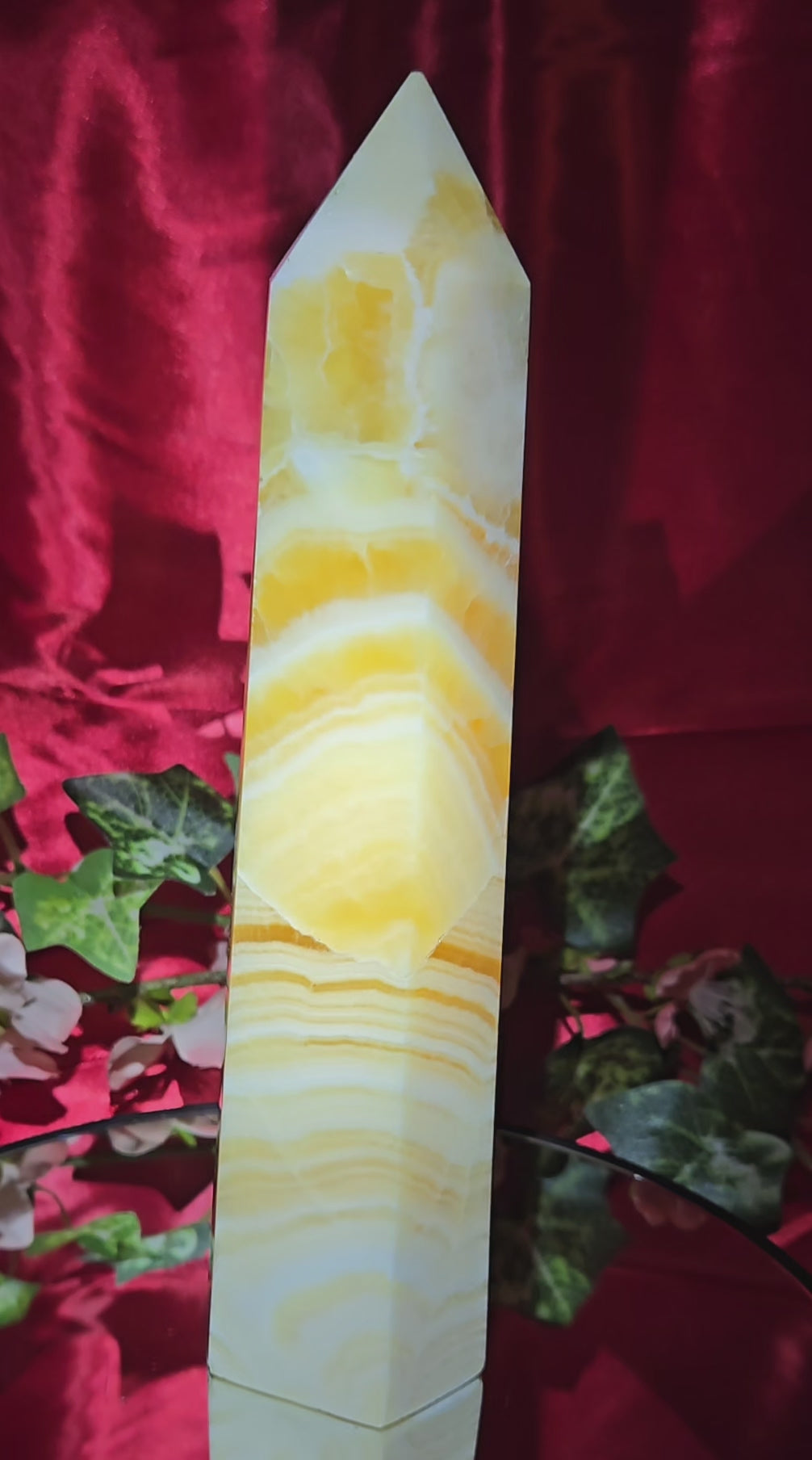 ORANGE CALCITE TOWER